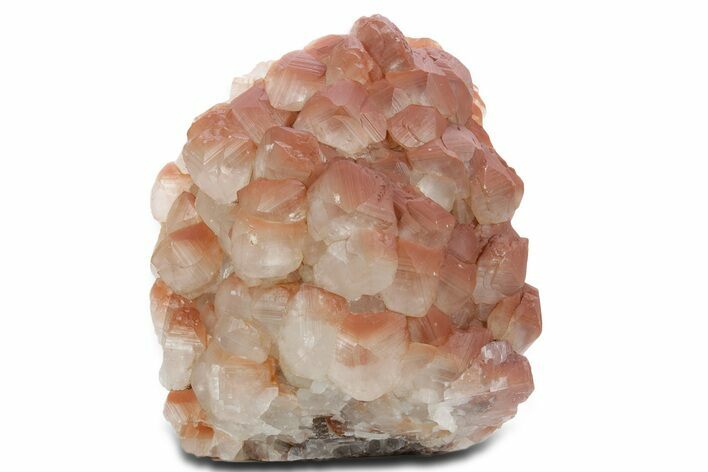Free-Standing Hematite Included Calcite Crystal Cluster - China #360498